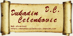 Dukadin Čelenković vizit kartica